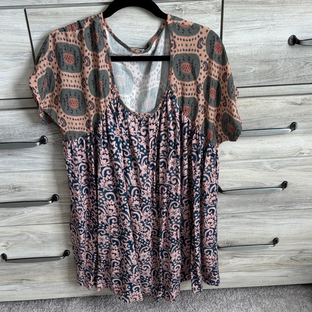 Natural Life short sleeve flowy dress M